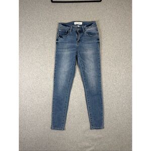 Ashley Mason Jeans 1 Juniors Size Blue Denim Skinny Stretch Light Hi Rise